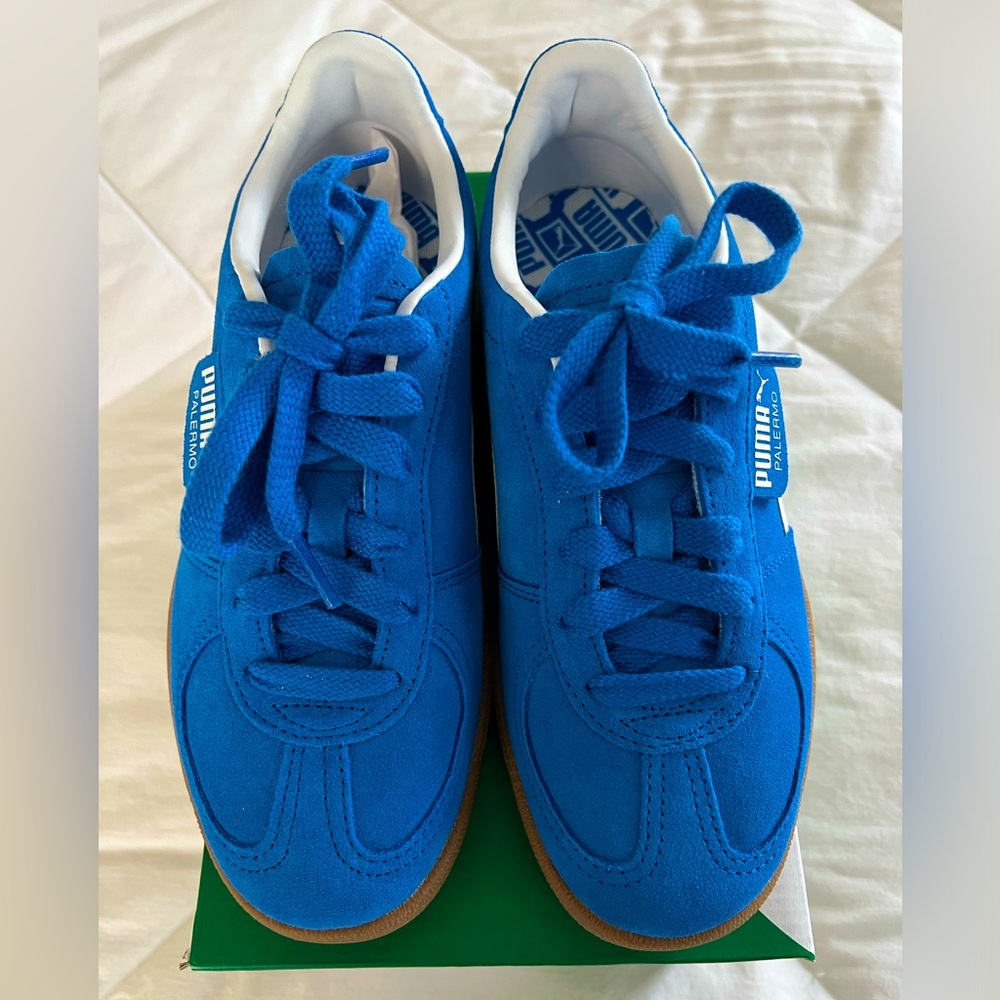 Puma Palermo Junior Sneakers in Hyperlink Blue in Women’s 7